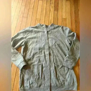Anthony Richard’s Chore Sweater Cardigan Jacket Women’s Size Large Basic Gray